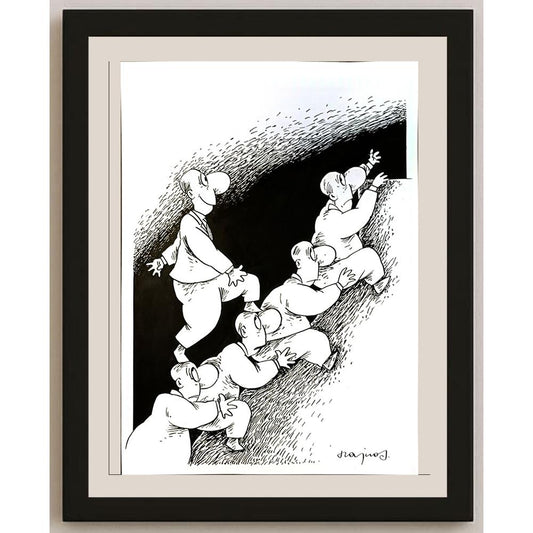 Miroslaw Hajnos 29x21cm Orijinal Karikatür BOD04739
