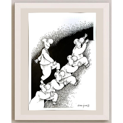 Miroslaw Hajnos 29x21cm Orijinal Karikatür BOD04739