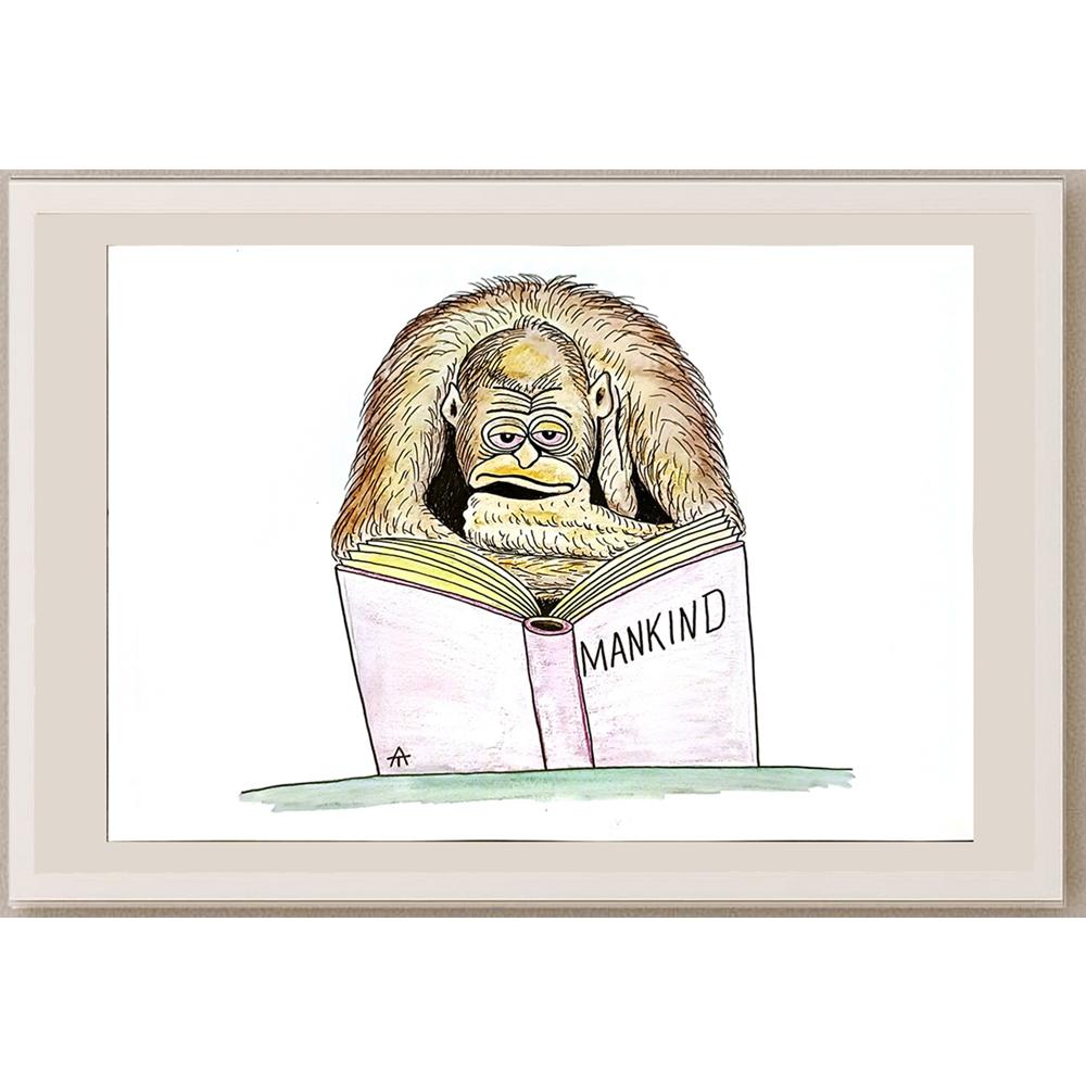 Alexei Talimonov 29x21cm Orijinal Karikatür BOD04740