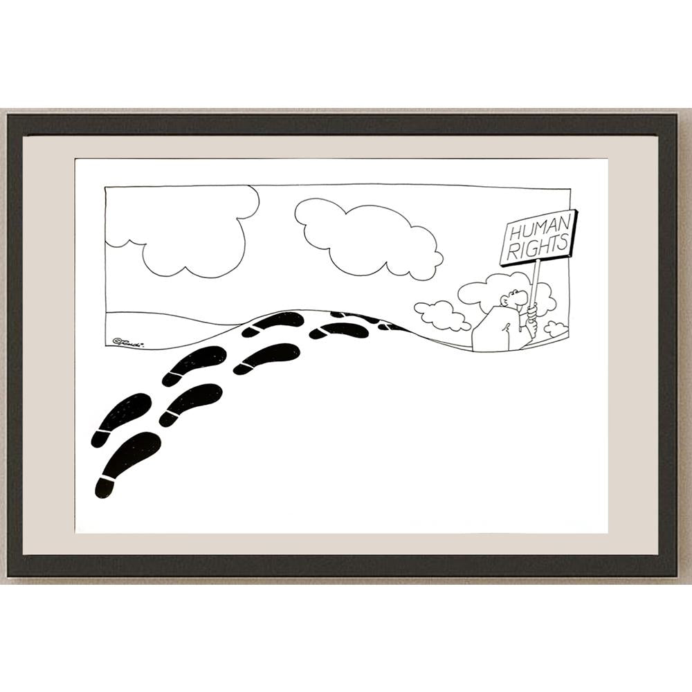 Rudi Schmückle 29x21cm Orijinal Karikatür BOD04742