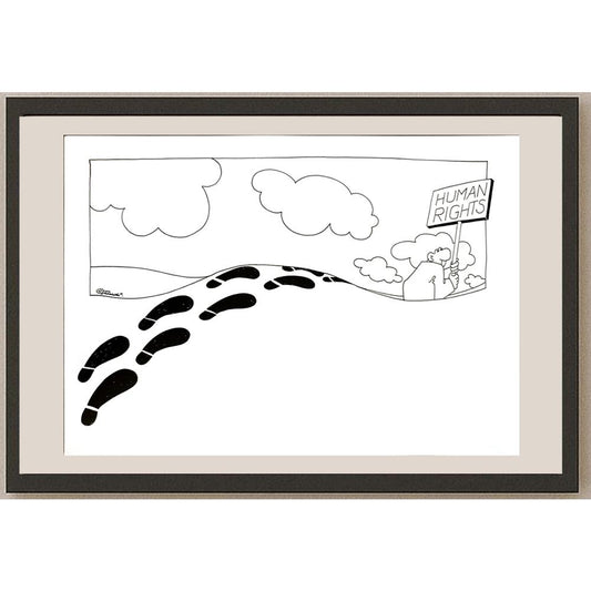 Rudi Schmückle 29x21cm Orijinal Karikatür BOD04742