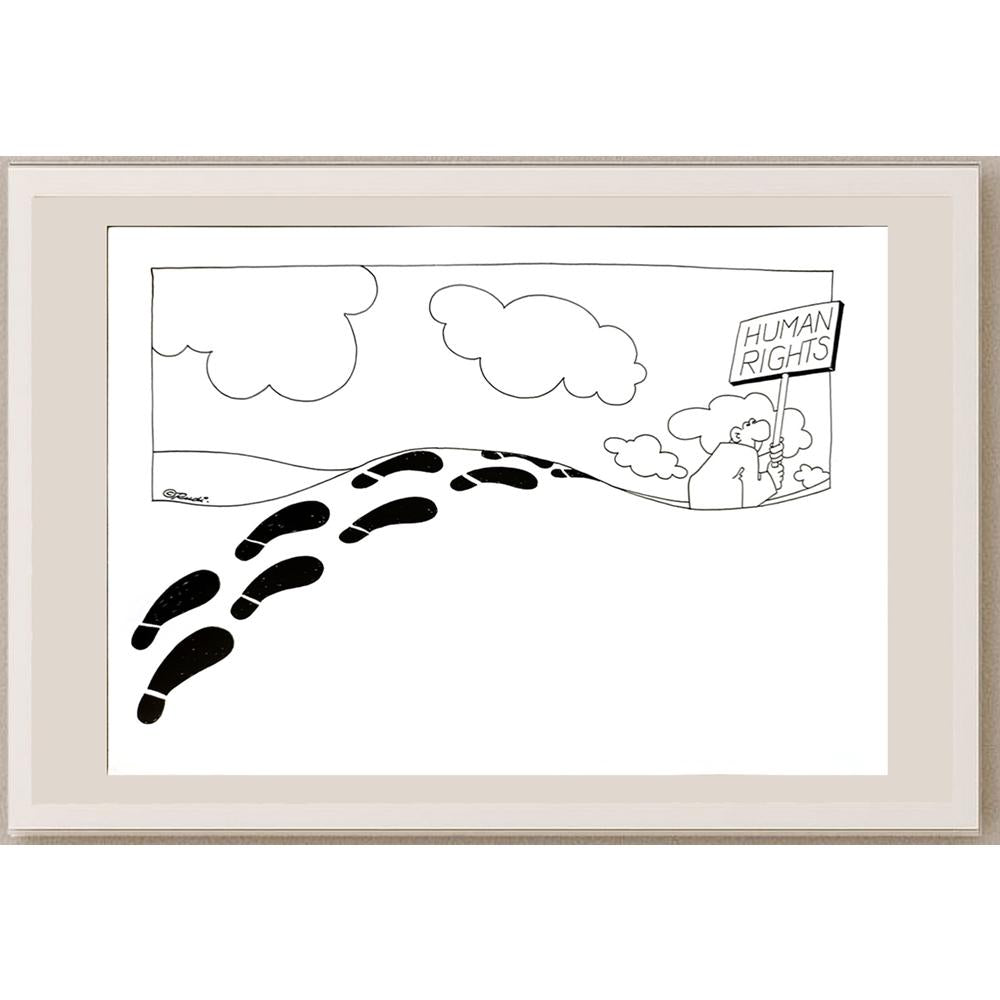 Rudi Schmückle 29x21cm Orijinal Karikatür BOD04742