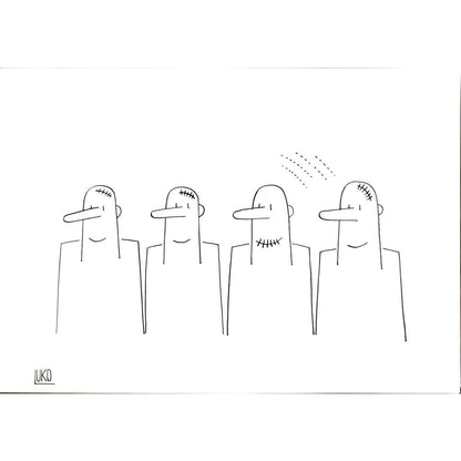 Peter Luko 29x21cm Orijinal Karikatür BOD04745
