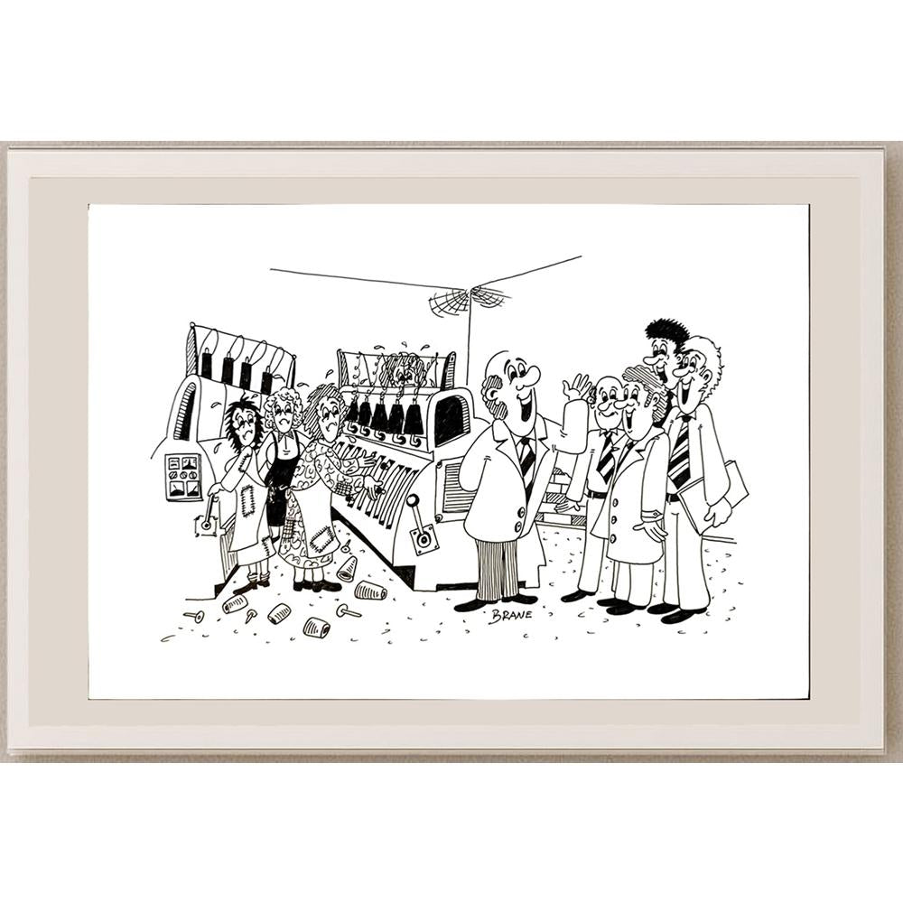 Branko Zupanic 29x21cm Orijinal Karikatür BOD04747