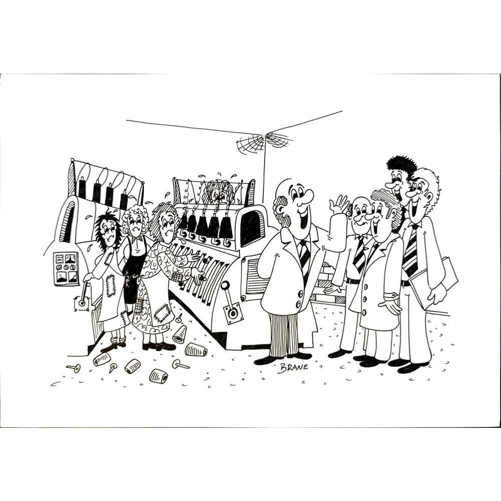 Branko Zupanic 29x21cm Orijinal Karikatür BOD04747