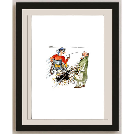 Winfried Besslich 29x21cm Orijinal Karikatür BOD04753