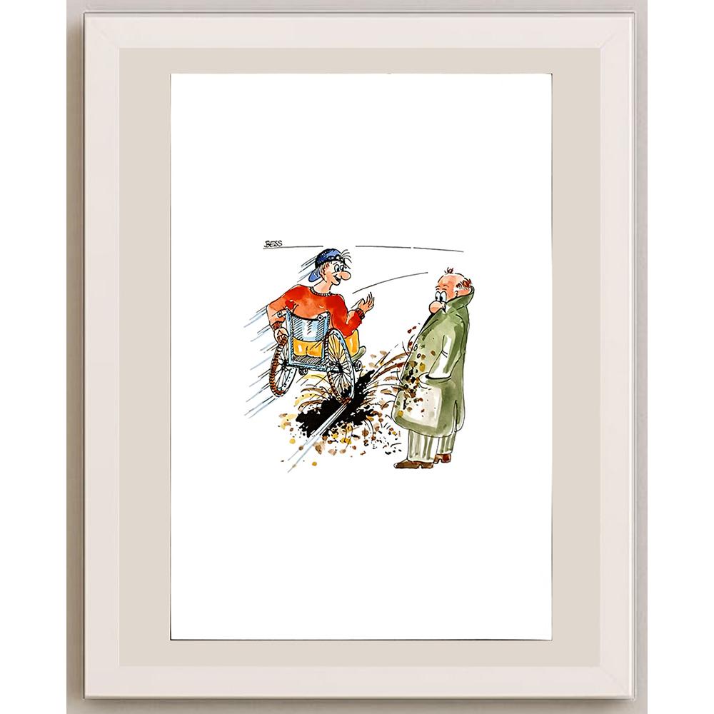 Winfried Besslich 29x21cm Orijinal Karikatür BOD04753