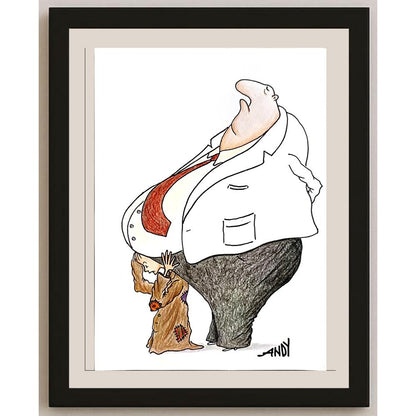 Andy Chaushu 29x21cm Orijinal Karikatür BOD04755