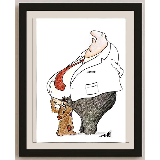 Andy Chaushu 29x21cm Orijinal Karikatür BOD04755