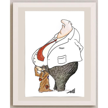 Andy Chaushu 29x21cm Orijinal Karikatür BOD04755