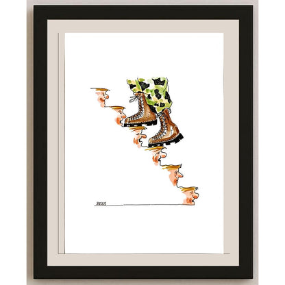 Winfried Besslich 29x21cm Orijinal Karikatür BOD04756