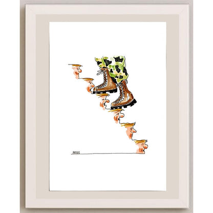Winfried Besslich 29x21cm Orijinal Karikatür BOD04756