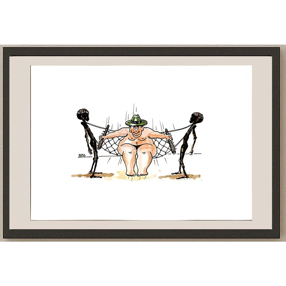 Winfried Besslich 29x21cm Orijinal Karikatür BOD04757
