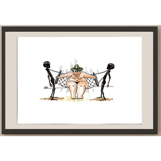 Winfried Besslich 29x21cm Orijinal Karikatür BOD04757