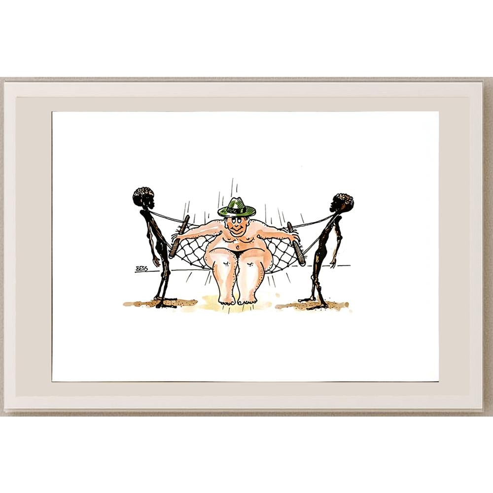 Winfried Besslich 29x21cm Orijinal Karikatür BOD04757