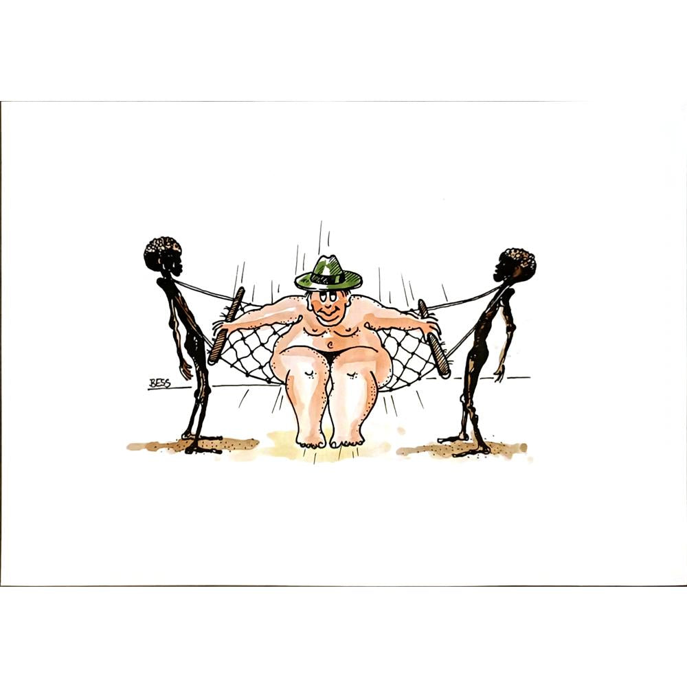 Winfried Besslich 29x21cm Orijinal Karikatür BOD04757