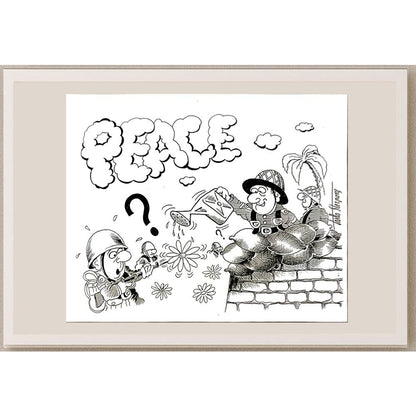 Carlo Sterpone 23x17cm Orijinal Karikatür BOD04762