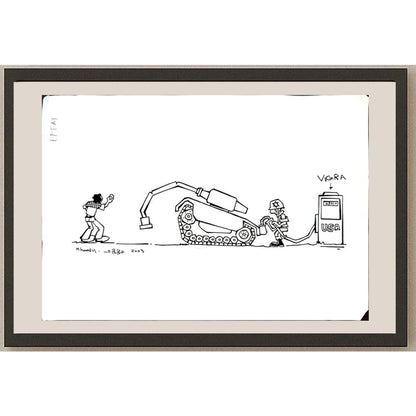 Mohamed Hamdy Hamed 29x21cm Orijinal Karikatür BOD04767