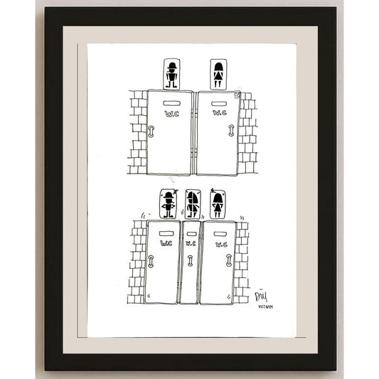 Phung Hai Le 29x21cm Orijinal Karikatür BOD04774