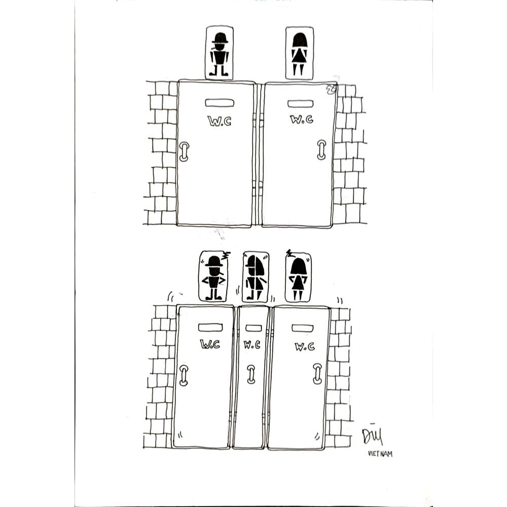 Phung Hai Le 29x21cm Orijinal Karikatür BOD04774