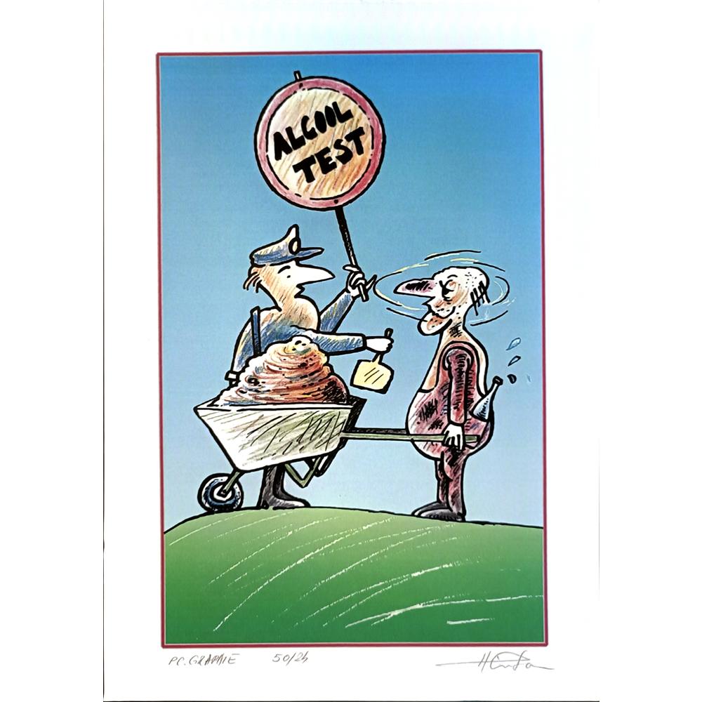 Horia Crisan 29x21cm Orijinal Karikatür BOD04777
