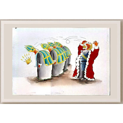 Lun Hong An 29x21cm Orijinal Karikatür BOD04778