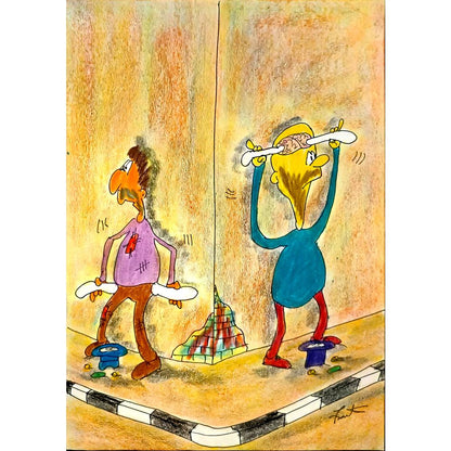 Bartis Silviu 29x21cm Orijinal Karikatür BOD04779
