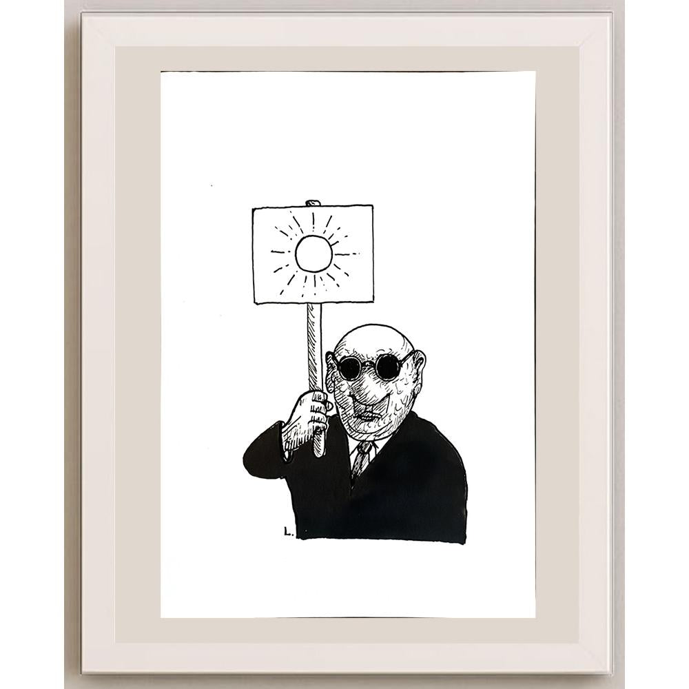 Dusan Ludwig 29x21cm Orijinal Karikatür BOD04784