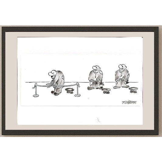 Tomislav Ozanic 29x21cm Orijinal Karikatür BOD04797