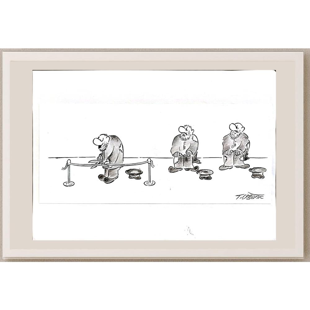 Tomislav Ozanic 29x21cm Orijinal Karikatür BOD04797