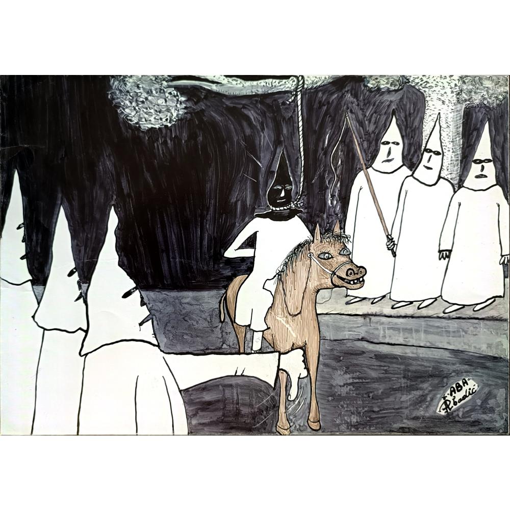 Predrag Abadic 29x19cm Orijinal Karikatür BOD04805