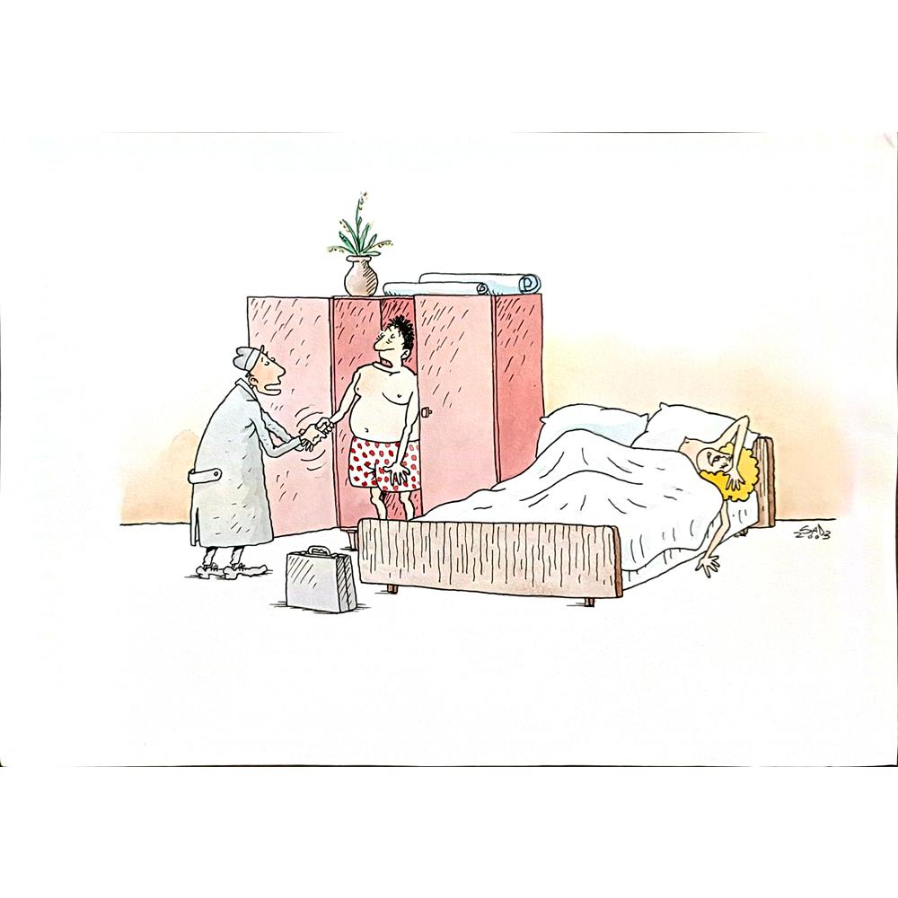 Yury Tylindus 29x21cm Orijinal Karikatür BOD04808