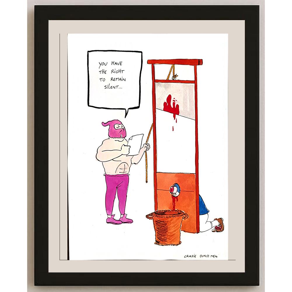 Dieperink 29x21cm Orijinal Karikatür BOD04809