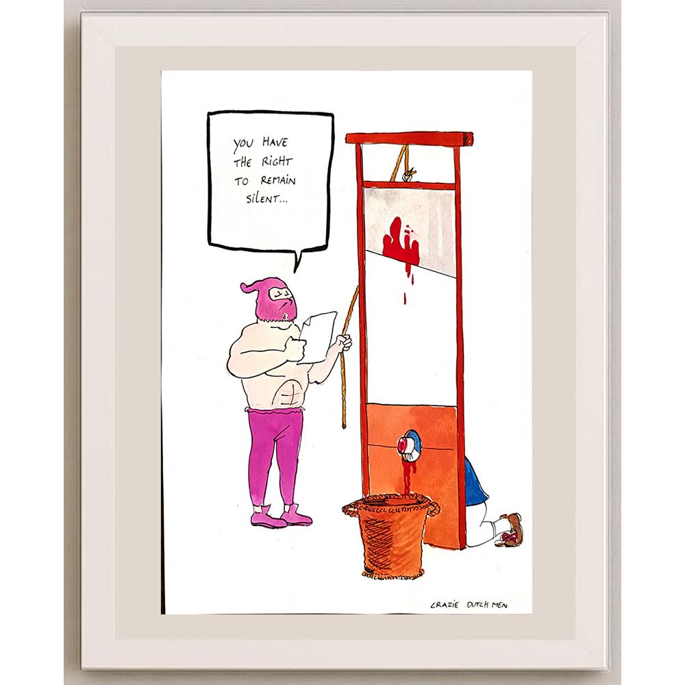 Dieperink 29x21cm Orijinal Karikatür BOD04809