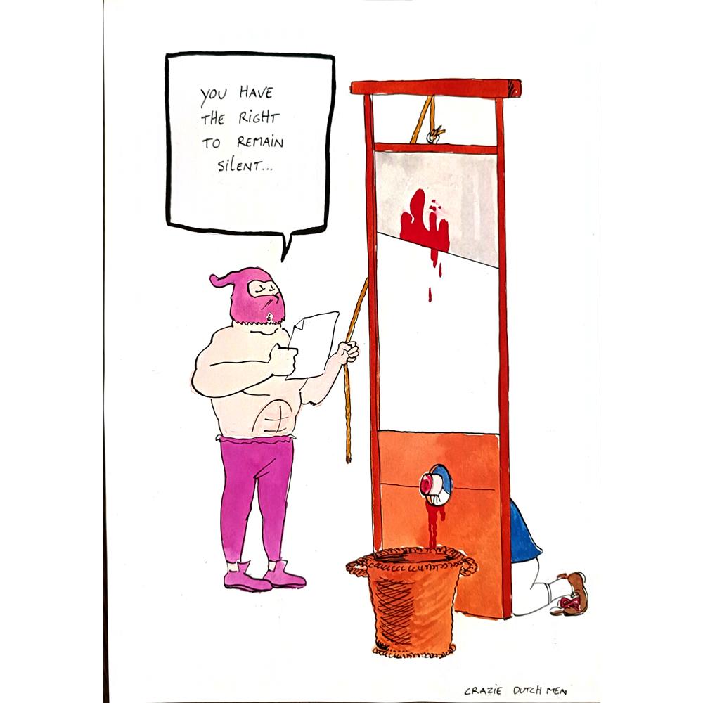 Dieperink 29x21cm Orijinal Karikatür BOD04809