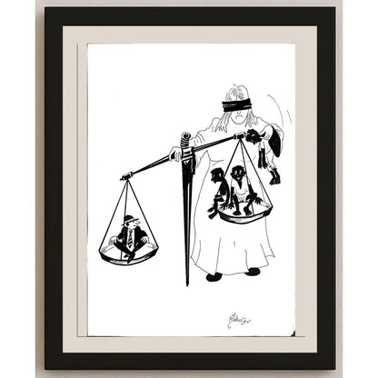 Miroslav Jakovljev 29x21cm Orijinal Karikatür BOD04811