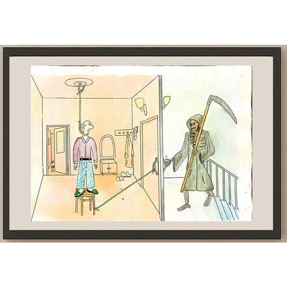 Sergey Lenshin 29x21cm Orijinal Karikatür BOD04815