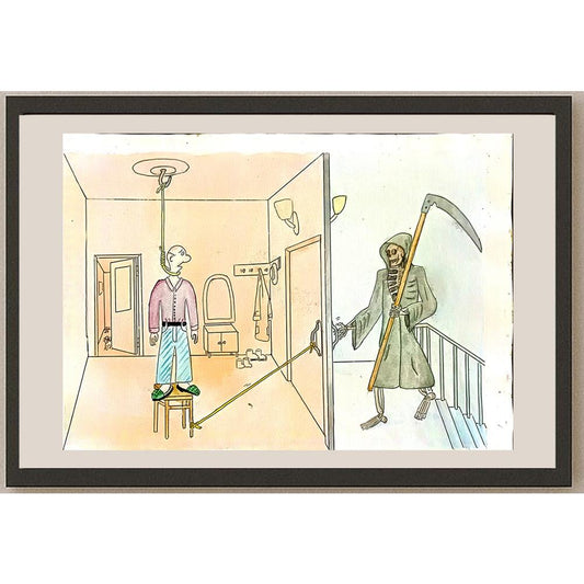 Sergey Lenshin 29x21cm Orijinal Karikatür BOD04815