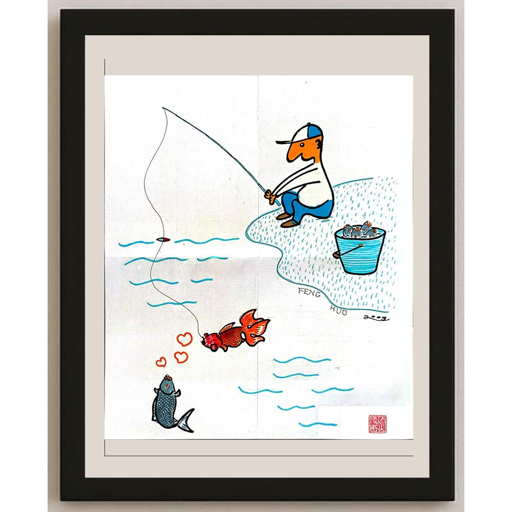 Feng Huo 35x30cm Orijinal Karikatür BOD04819
