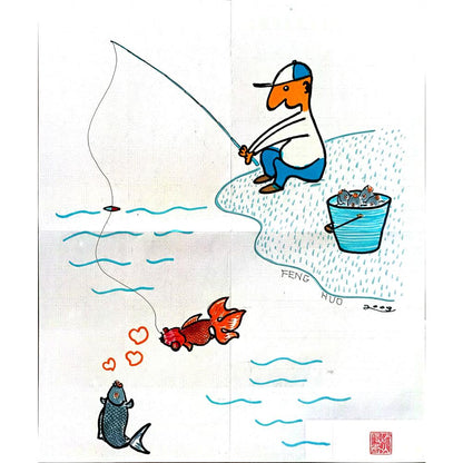 Feng Huo 35x30cm Orijinal Karikatür BOD04819