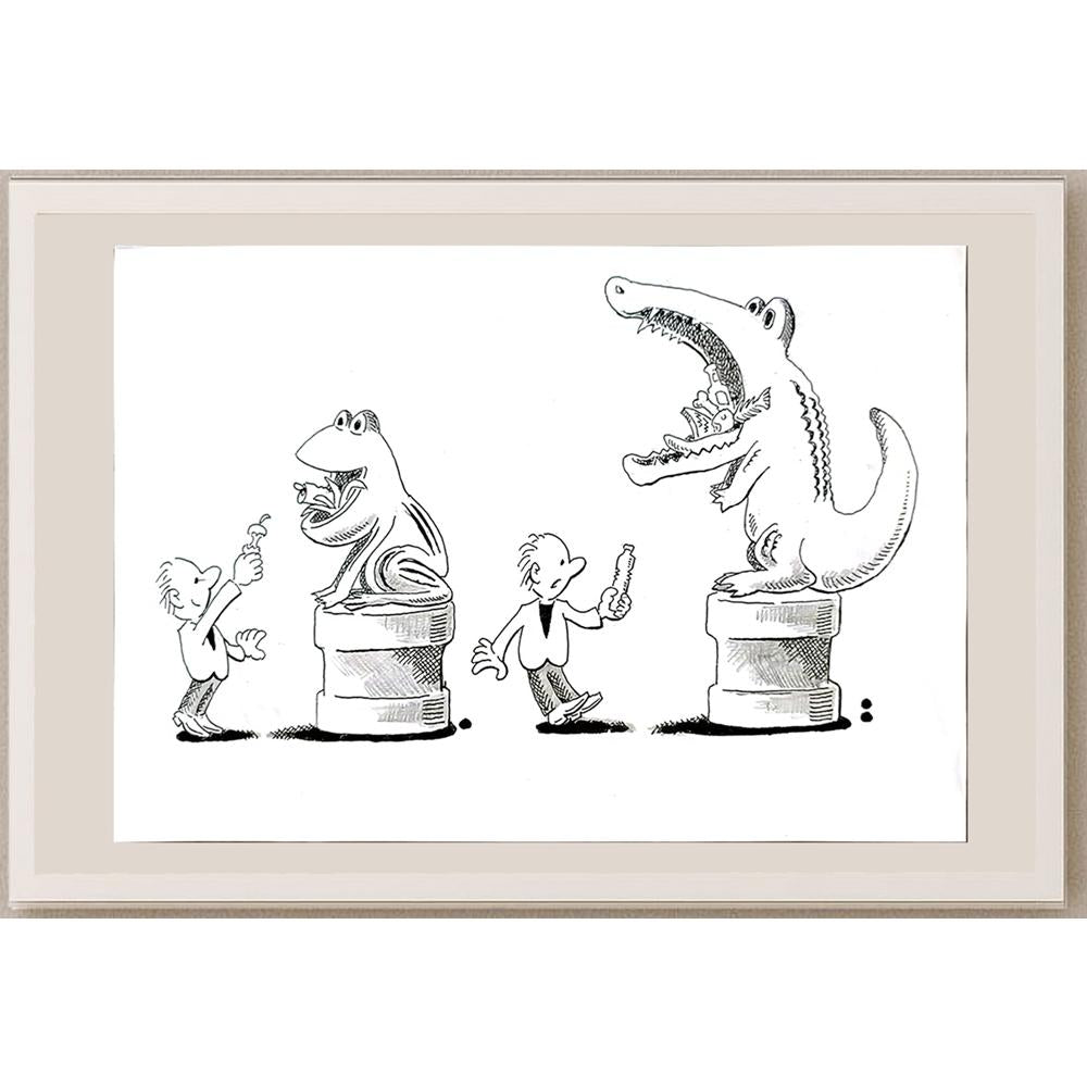 Ma Heng Chao 21x16cm Orijinal Karikatür BOD04820