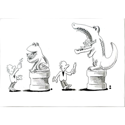 Ma Heng Chao 21x16cm Orijinal Karikatür BOD04820