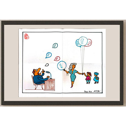 Feng Huo 35x30cm Orijinal Karikatür BOD04821