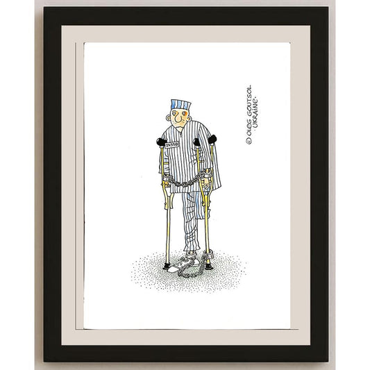 Oleg Goutsol 29x21cm Orijinal Karikatür BOD04823