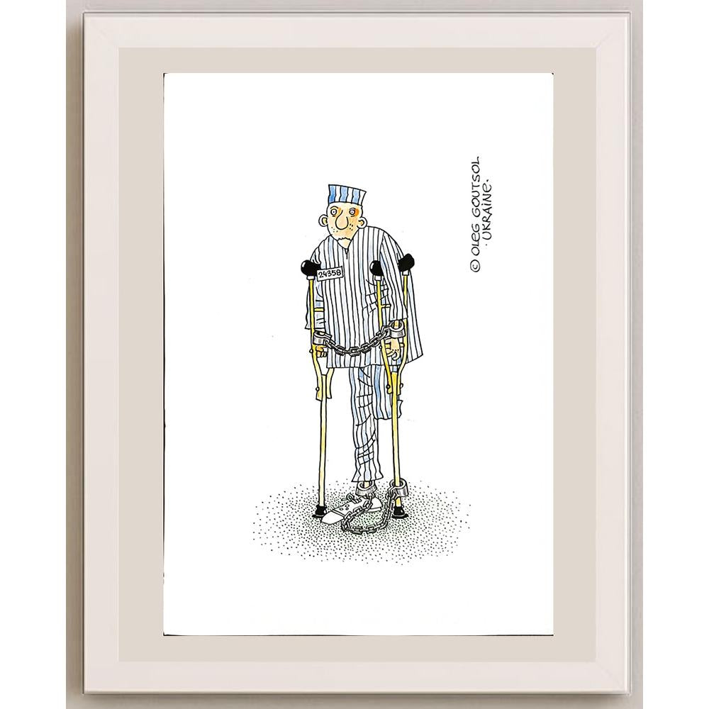 Oleg Goutsol 29x21cm Orijinal Karikatür BOD04823