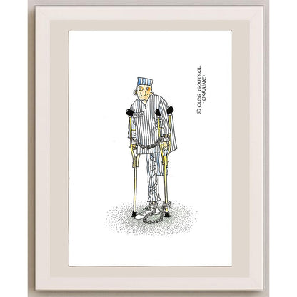 Oleg Goutsol 29x21cm Orijinal Karikatür BOD04823