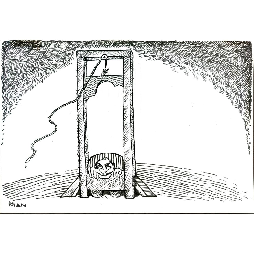 Delbar Man 21x15cm Orijinal Karikatür BOD04824