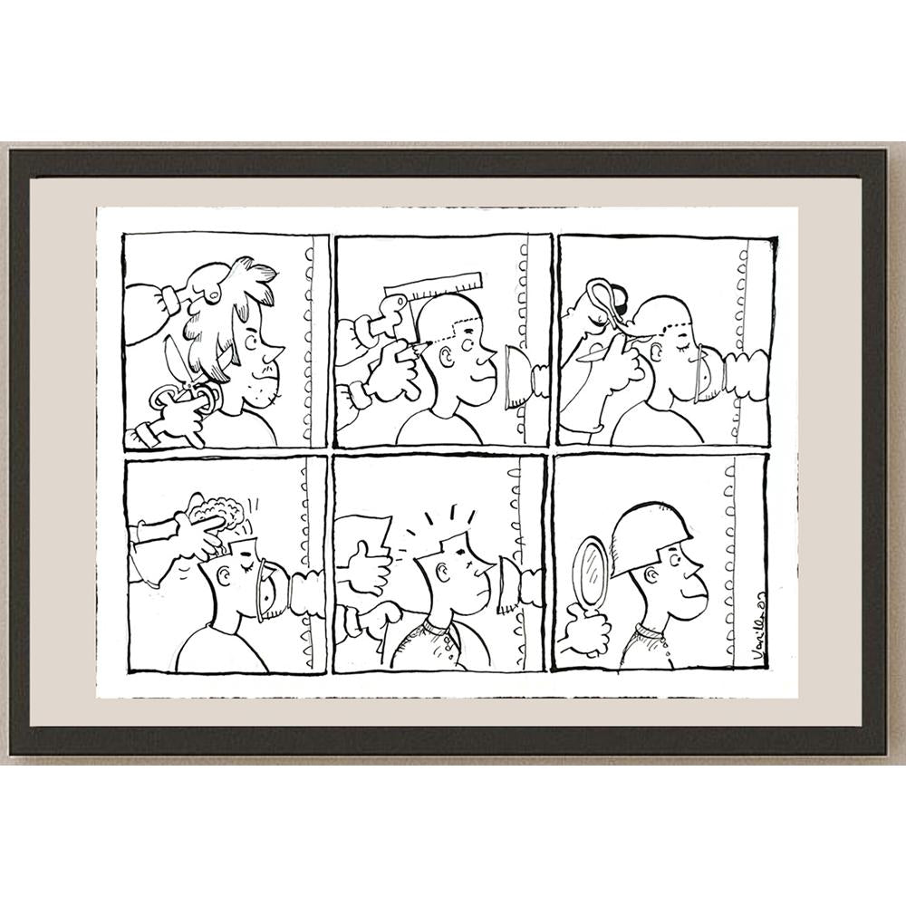 Jorge Varas Varilla 29x21cm Orijinal Karikatür BOD04825