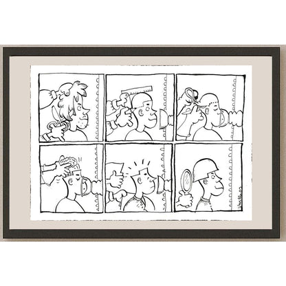 Jorge Varas Varilla 29x21cm Orijinal Karikatür BOD04825