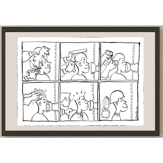 Jorge Varas Varilla 29x21cm Orijinal Karikatür BOD04825